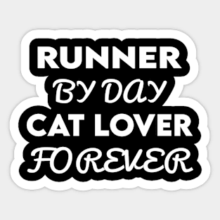 runner cat Sticker